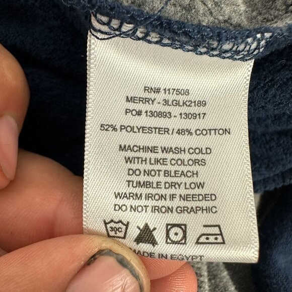 Levi's Men's Large Hooded Sweatshirt Dress Blues/Steel Grey - Picture 4 of 5